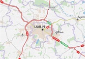 Map of Lublin - Michelin Lublin map - ViaMichelin