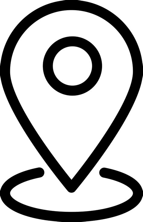 Ios Location Outline Svg Png Icon Free Download 194717