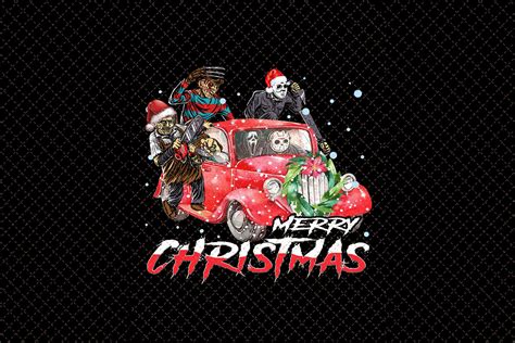 Merry Christmas Horror Horror Movies Png Horror Etsy