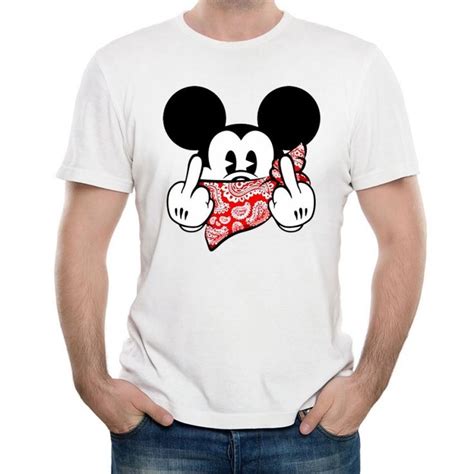 detail mickey mouse gangster shirt koleksi nomer 12