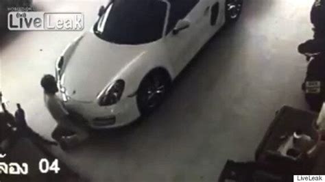 Man Has Sex With Porsche In Thailand Gets Caught On Cctv Video