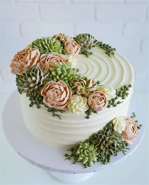 Artist Takes Inspiration From Nature To Make Her Cakes Succulent Cake Cactus Cake Pretty Cakes