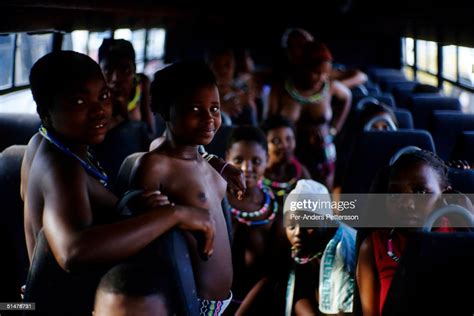 Maidens From Rural Natal Travel To The Annual Reed Dance In A Bus