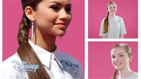 Kc Undercover Hair Tutorial Zendaya Side Pony Tail Wrap Disney