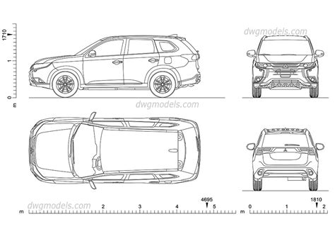 Free autocad drawing viewer is a lightweight powerful utility for viewing, editing, printing, converting and saving autocad drawing files. Mitsubishi Outlander (2017) Cad block download, Car ...