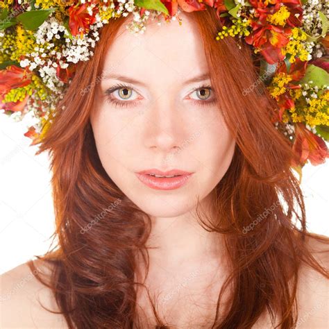 Red Haired Woman Closeup Face Portrait Stock Photo Chesterf