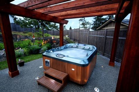 In some case, you will like these cheap garden tubs for mobile homes. Wooden aesthetic Jacuzzi® hot tub | Jacuzzi hot tub, Hot ...