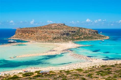 Balos Lagoon Crete Greece Stock Photo Image Of Blue Coastline