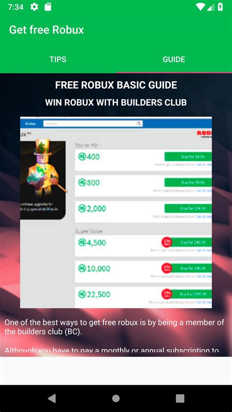 Free Robux Advice For Roblox Apk App Descarga Gratis Para Android A