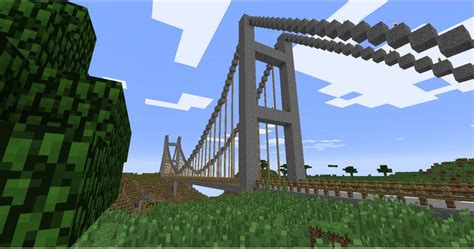 Suspension Bridge Acacia Gorge Bridge Minecraft Project