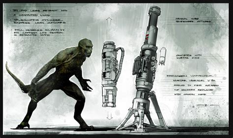 The Amazing Spider Man Concept Art Featuring The Lizards Vaporizer