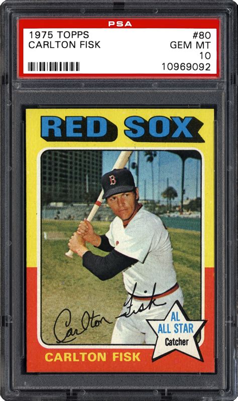 Maybe you would like to learn more about one of these? 1975 Topps Carlton Fisk | PSA CardFacts™