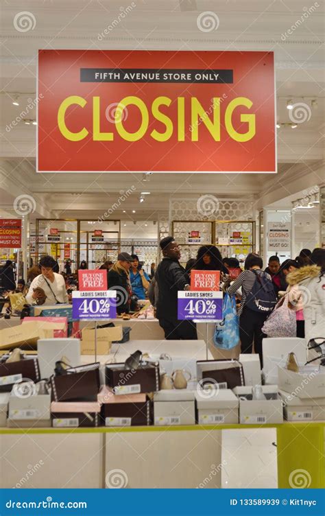 New York City Retail Department Store Lord And Taylor Closing Out Of