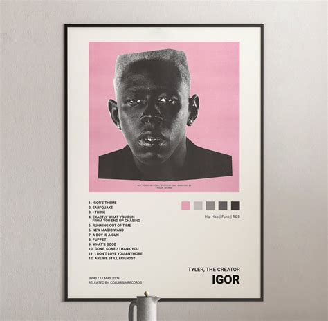 Tyler The Creator Igor Album Cover Poster Architeg Prints