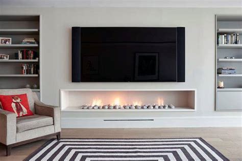 55 Contemporary Linear Fireplace Ideas For Every Home
