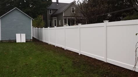 Vinyl Privacy Fence Install In New Hartford Poly Enterprises Fencing