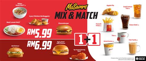 Mcdonalds Malaysia Get Mcsavers Mix And Match For Just Rm599