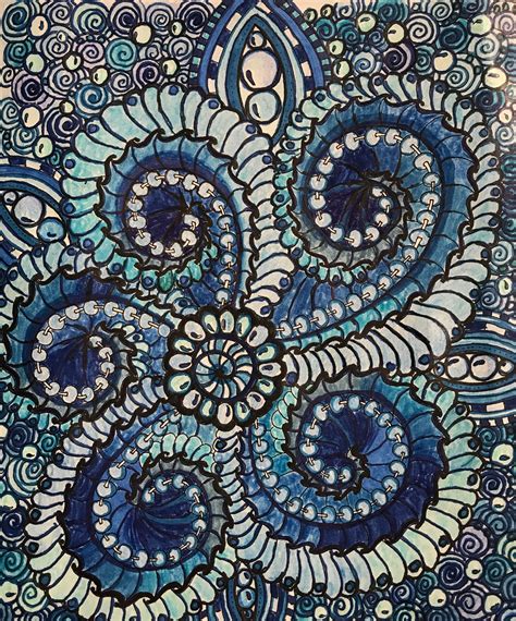 Zendoodle coloring presents gnomes in the neighborhood: Colored by Lita 2018 from zendoodle book | Color, Lita