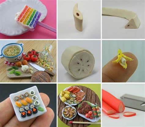 Tiny Realistic Polymer Clay Food Items Clay Food Clay Polymer