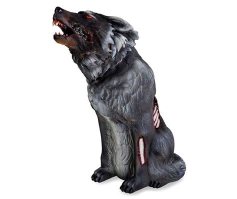 Animated caged kid walk around costume accessory. Animated Light & Sound Zombie Wolf, (28") at Big Lots ...