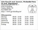 Götz Hans Dr.med. Internist , Weißmüller Petrus Dr.med. Allgemeinarzt ...