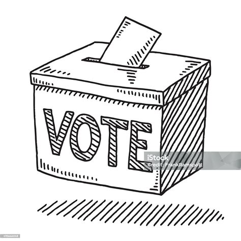 ilustración de voto urnas dibujo y más vectores libres de derechos de votar votar urna de