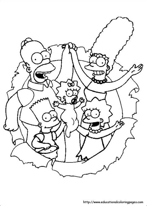 Push pack to pdf button and download pdf coloring book for free. The Simpsons Coloring Pages free For Kids