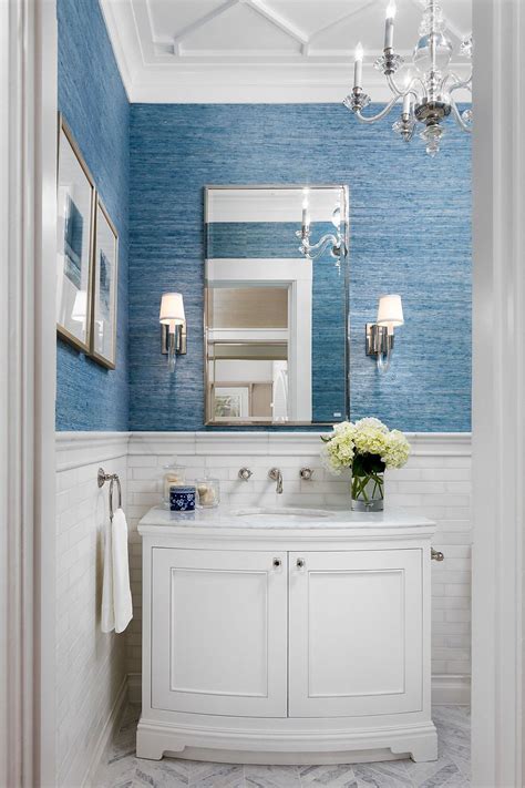 Adding a wallpaper in a bathroom is very popular since it makes a huge impact within the small room. Showhouse Gallery • Grasscloth Wallpaper • Natural ...