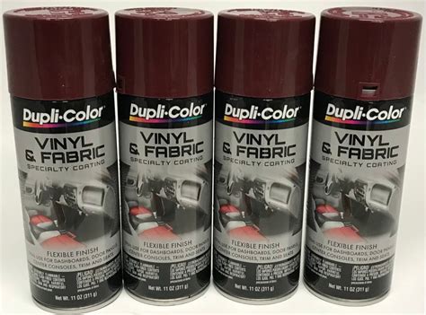 Duplicolor Hvp110 4 Pack Vinyl And Fabric Spray Paint Burgundy 11 Oz