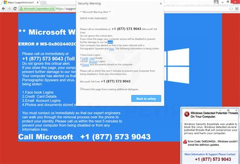 Remove Official Help And Services Pop Ups Microsoft Support Scam