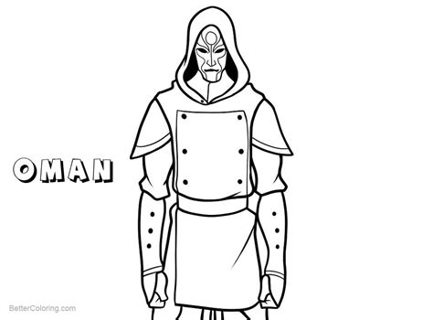 He's here to unite the nations and bring peace to the world. The Legend of Korra Coloring Pages Character Oman - Free ...