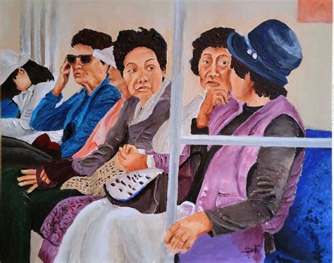 Underground gossip Acrylic 50X40 cm Gossip, Art Paintings, Underground