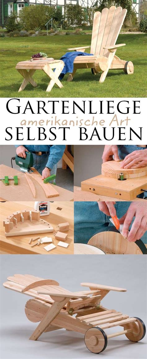 Mit dem schaukelstuhl auf der veranda sitzen, den nachbarn winken und den kindern mit einem zufriedenen lächeln beim… wer sich mit dem traum einer eigenen immobilie beschäftigt, der wird bereits mit dem gedanken gespielt haben, das eigene haus selber zu bauen. Bauplan: Amerikanische Gartenliege | selbst.de ...