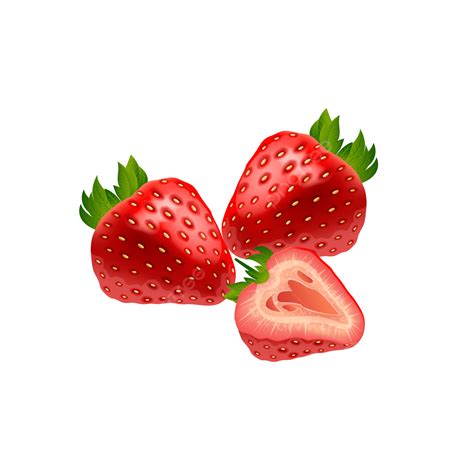 Latar Belakang Transparan Buah Stroberi Berair Segar Latar Belakang Stroberi Buah Strawberry