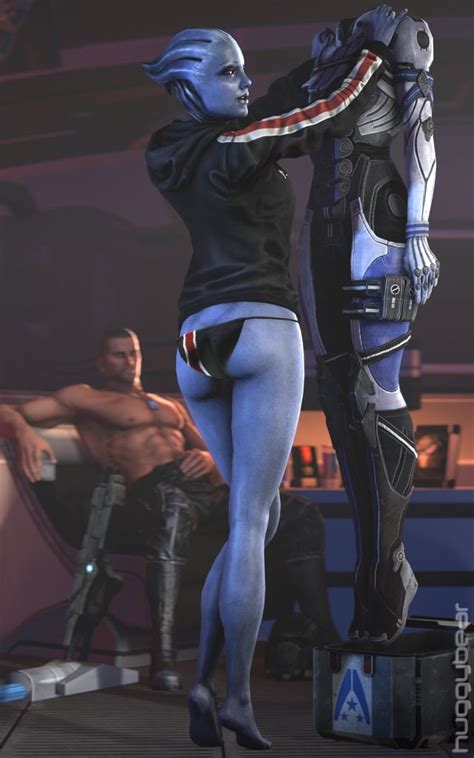 Shepard And Liara Tsoni Huggybear Mass Effect Hentai 3d Cgi Mass