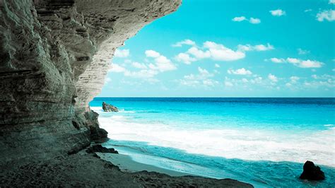 1280x720 Blue Sea Cave 720p Hd 4k Wallpapers Images Backgrounds