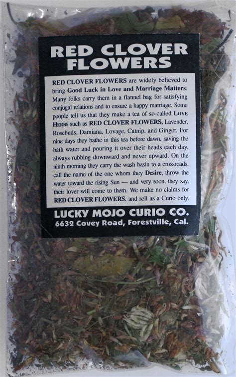 Herb Magic Catalogue Red Clover Flowers
