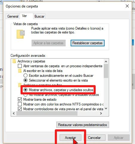 Como Mostrar Archivos Y Carpetas Ocultos En Windows 10 Pc Ahora Images