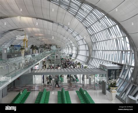 Bangkok Airport Interior Stock Photo Alamy