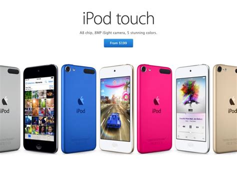 Apple Unveils New Ipods In Six Colors