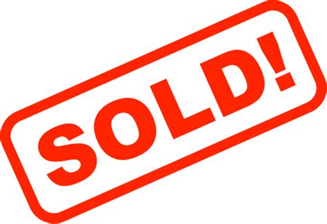 Sold Sign Transparent Png Stickpng