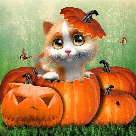 Sweet Kitten Halloween By Tinca2 On Deviantart