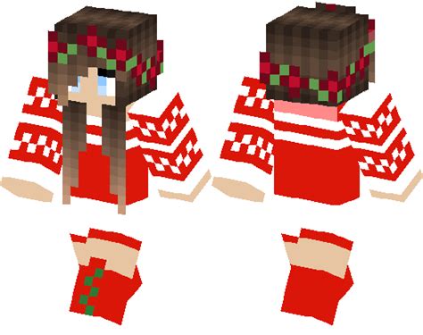 Download Christmas Girl Minecraft Skin Png Image With No Background