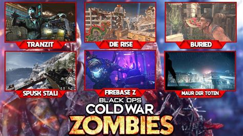 All Cold War Zombies Dlc Maps Leaked Tranzit Buried Die Rise Remakes