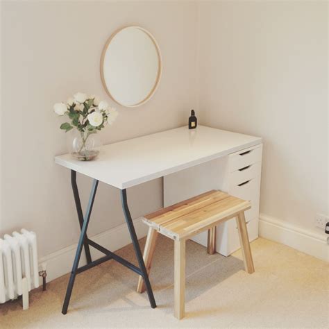 This is complemented by handles with a brass or antique nickel finish, which accentuates your. Scandinavian dressing table, ikea | Minimalist dressing ...