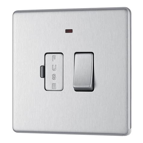 Bg Nexus Brushed Steel Screwless Flat Plate Switches And Sockets Satin
