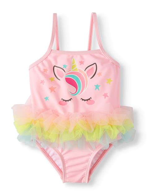 Unicorn Tutu One Piece Swimsuit Baby Girls