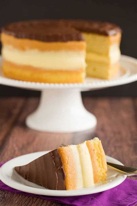Stir with a dough hook until combined. Boston Cream Pie
