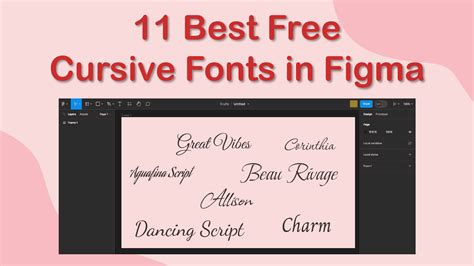 11 Best Free Cursive Fonts In Figma Imagy