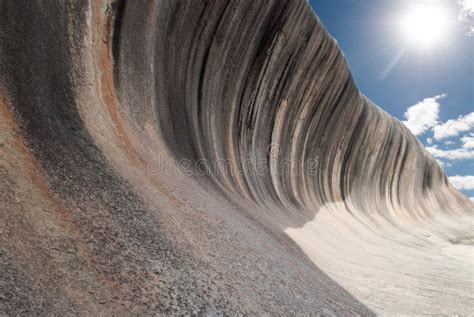 Wave Rock Natural Formation In Australia Stock Image Image Of Hyden
